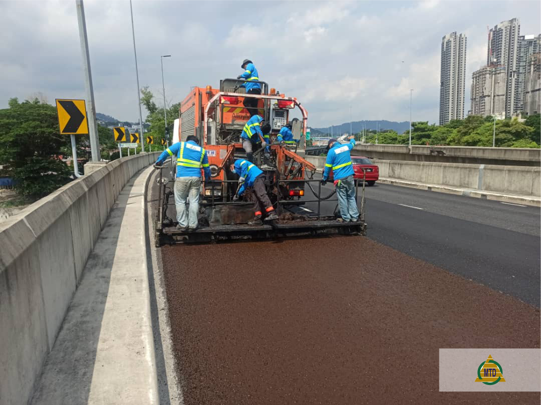 Microsurfacing works at AKLEH Image