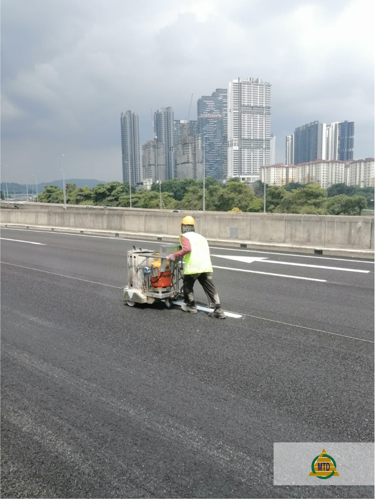 Roadline Marking works in AKLEH Image