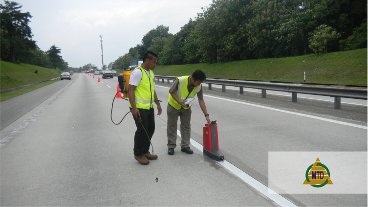 Thermoplastic Roadmarking testing at PLUS Highway (Northbound) Image