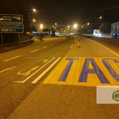 AWT (Roadmarking) at Bentong Toll Plaza